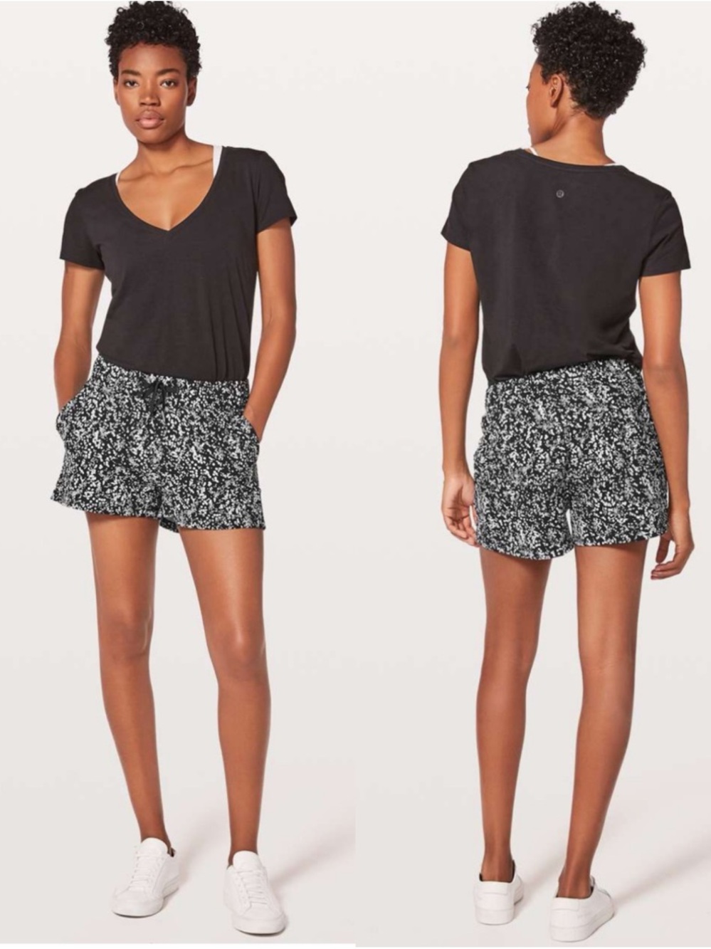Lululemon On The Fly Short 2.5" Chirasu Black, 8